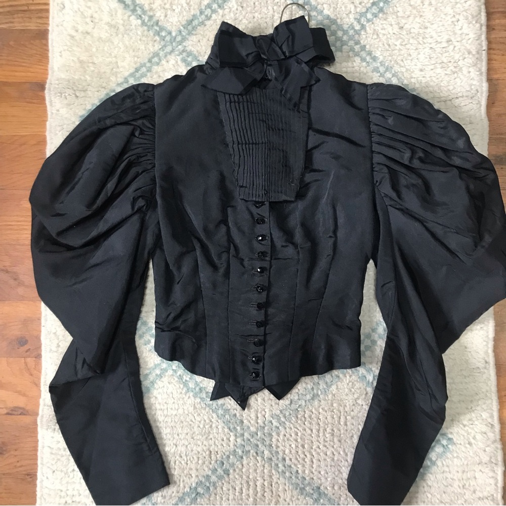 Vintage original Victorian Mutton Sleeve Corset Top as is